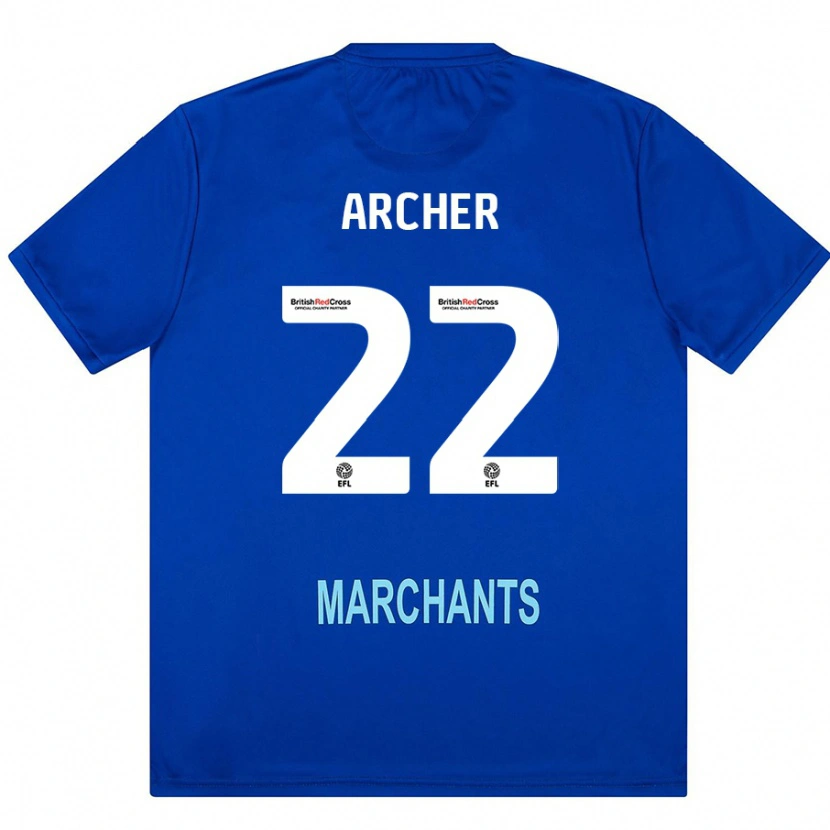 Danxen Kinder Ethon Archer #22 Grün Auswärtstrikot Trikot 2024/25 T-Shirt