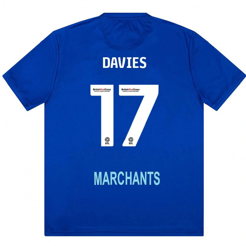 Danxen Kinder Annabel Davies #17 Grün Auswärtstrikot Trikot 2024/25 T-Shirt