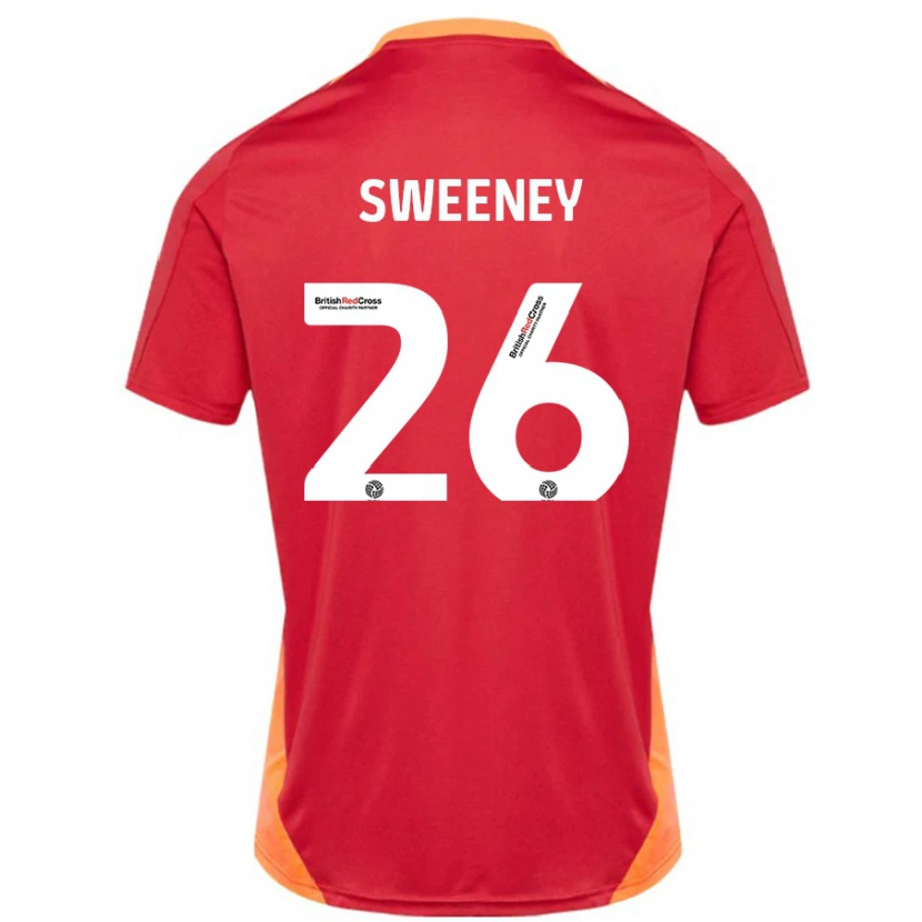 Danxen Kinder Pierce Sweeney #26 Blau Cremeweiß Auswärtstrikot Trikot 2024/25 T-Shirt