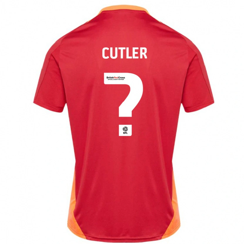 Danxen Kinder Theo Cutler #0 Blau Cremeweiß Auswärtstrikot Trikot 2024/25 T-Shirt