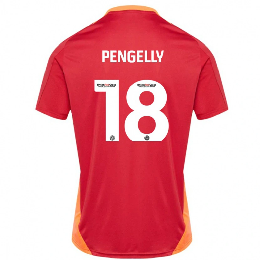 Danxen Kinder Connie Pengelly #18 Blau Cremeweiß Auswärtstrikot Trikot 2024/25 T-Shirt