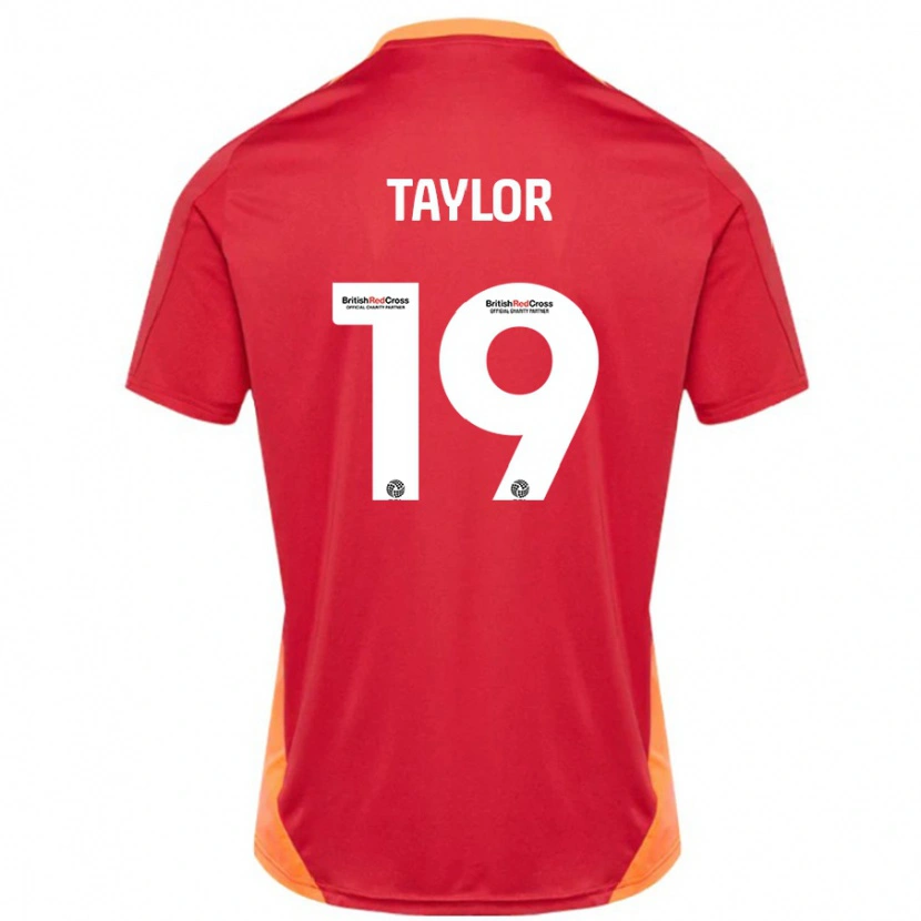 Danxen Kinder Mollie Taylor #19 Blau Cremeweiß Auswärtstrikot Trikot 2024/25 T-Shirt