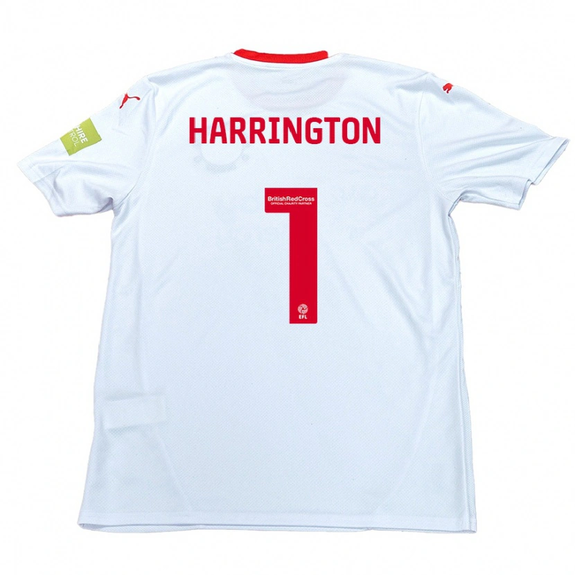 Danxen Kinder David Harrington #1 Weiß Auswärtstrikot Trikot 2024/25 T-Shirt