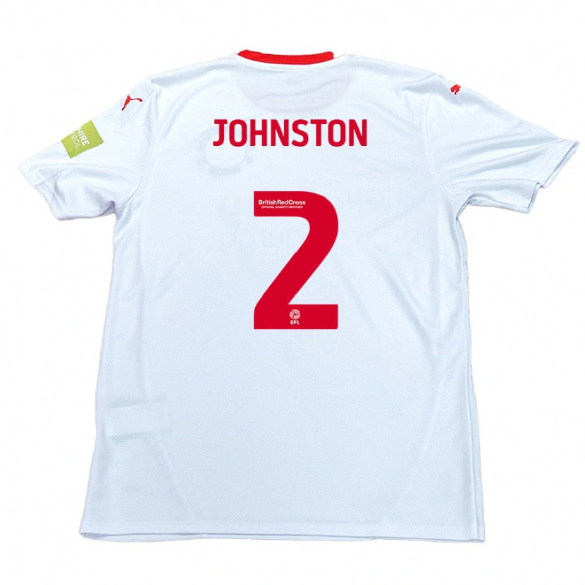 Danxen Kinder Carl Johnston #2 Weiß Auswärtstrikot Trikot 2024/25 T-Shirt