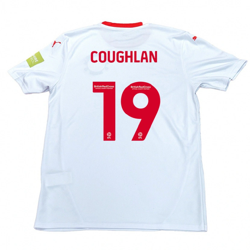 Danxen Kinder Ronan Coughlan #19 Weiß Auswärtstrikot Trikot 2024/25 T-Shirt