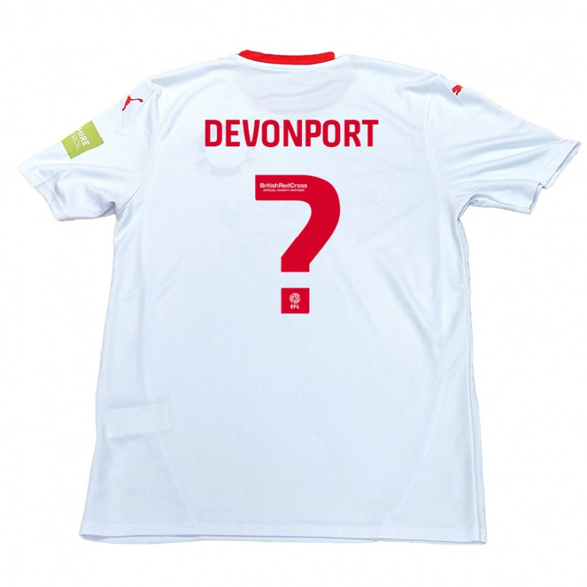 Danxen Kinder Owen Devonport #0 Weiß Auswärtstrikot Trikot 2024/25 T-Shirt