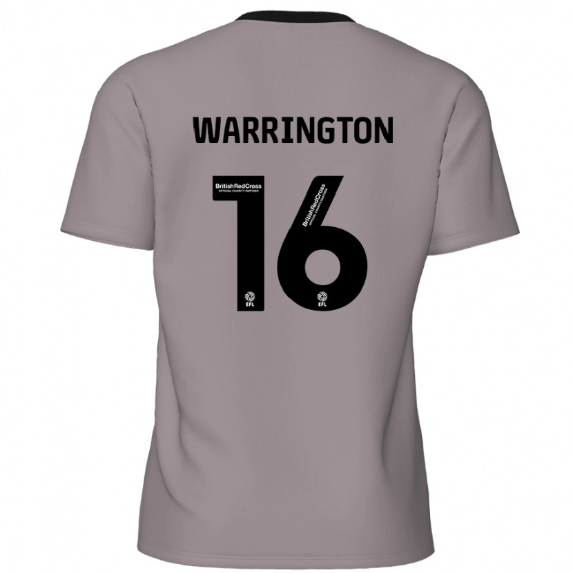 Danxen Kinder Lewis Warrington #16 Grau Auswärtstrikot Trikot 2024/25 T-Shirt