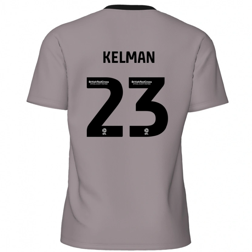 Danxen Kinder Charlie Kelman #23 Grau Auswärtstrikot Trikot 2024/25 T-Shirt