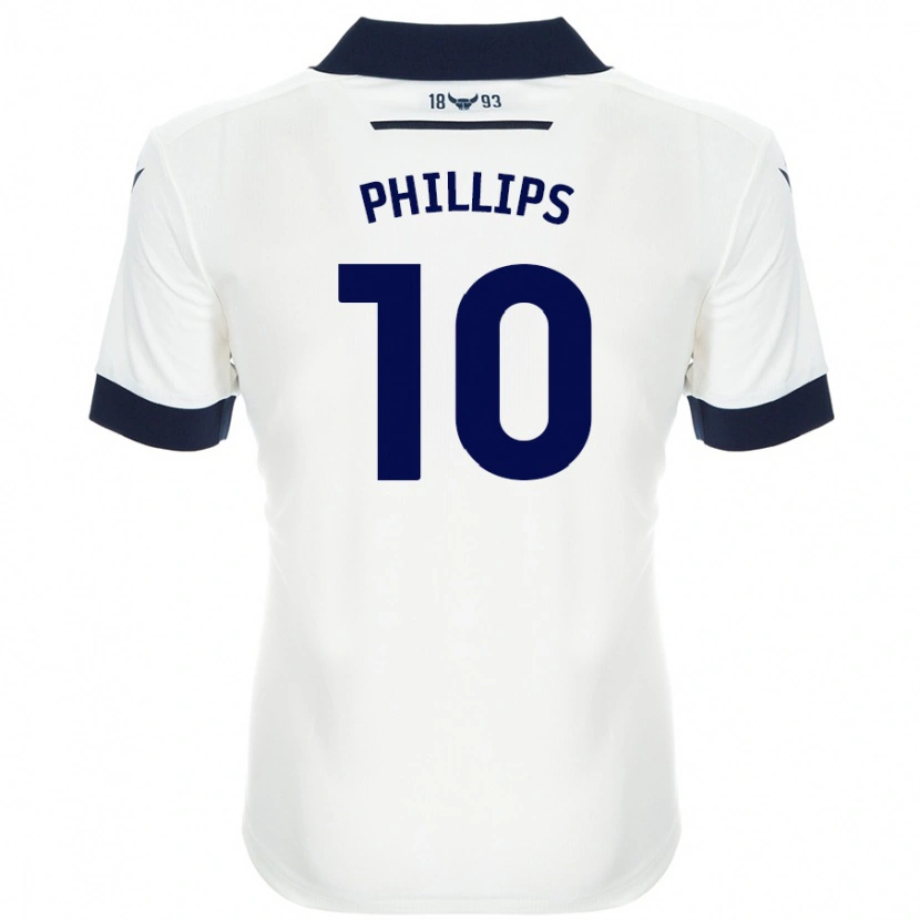 Danxen Kinder Matt Phillips #10 Weiß Marineblau Auswärtstrikot Trikot 2024/25 T-Shirt