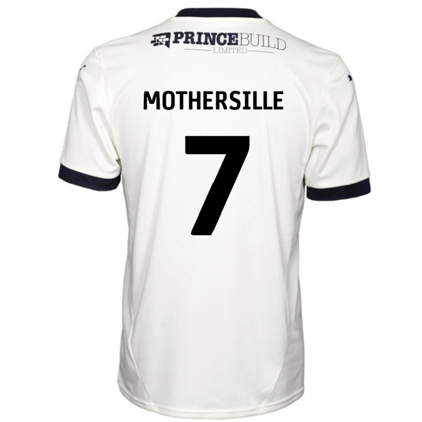 Danxen Kinder Malik Mothersille #7 Cremeweiß Schwarz Auswärtstrikot Trikot 2024/25 T-Shirt