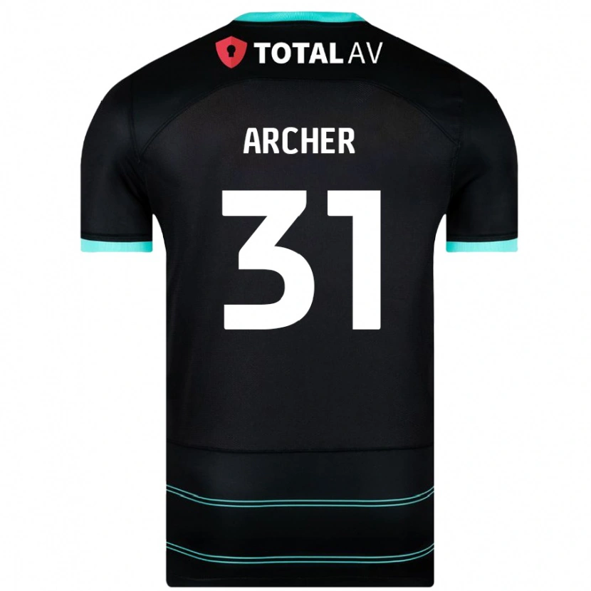 Danxen Kinder Jordan Archer #31 Schwarz Auswärtstrikot Trikot 2024/25 T-Shirt