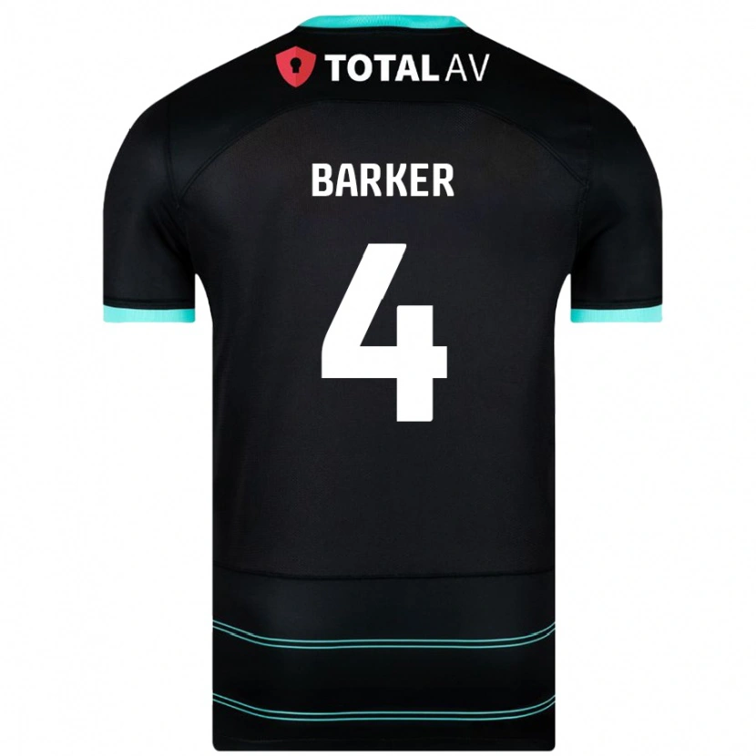 Danxen Kinder Sophie Barker #4 Schwarz Auswärtstrikot Trikot 2024/25 T-Shirt