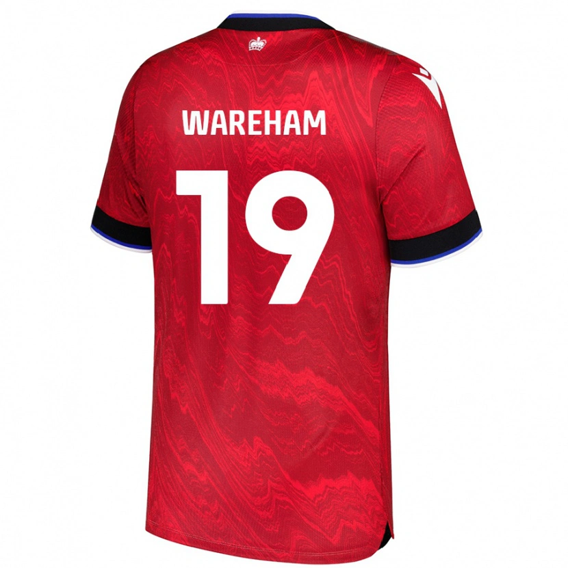 Danxen Kinder Jayden Wareham #19 Rot Schwarz Auswärtstrikot Trikot 2024/25 T-Shirt