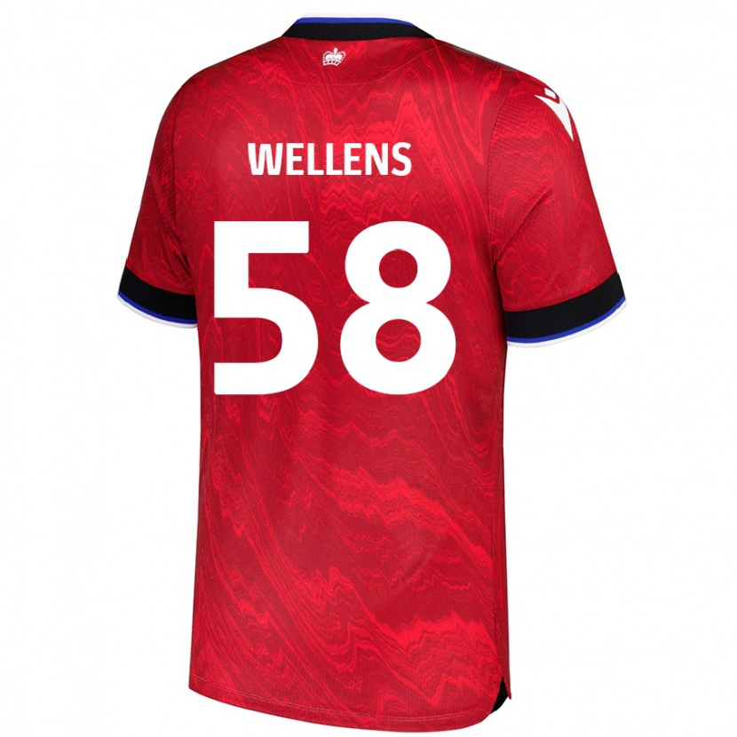 Danxen Kinder Charlie Wellens #58 Rot Schwarz Auswärtstrikot Trikot 2024/25 T-Shirt