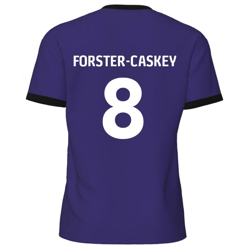 Danxen Kinder Jake Forster-Caskey #8 Lila Auswärtstrikot Trikot 2024/25 T-Shirt