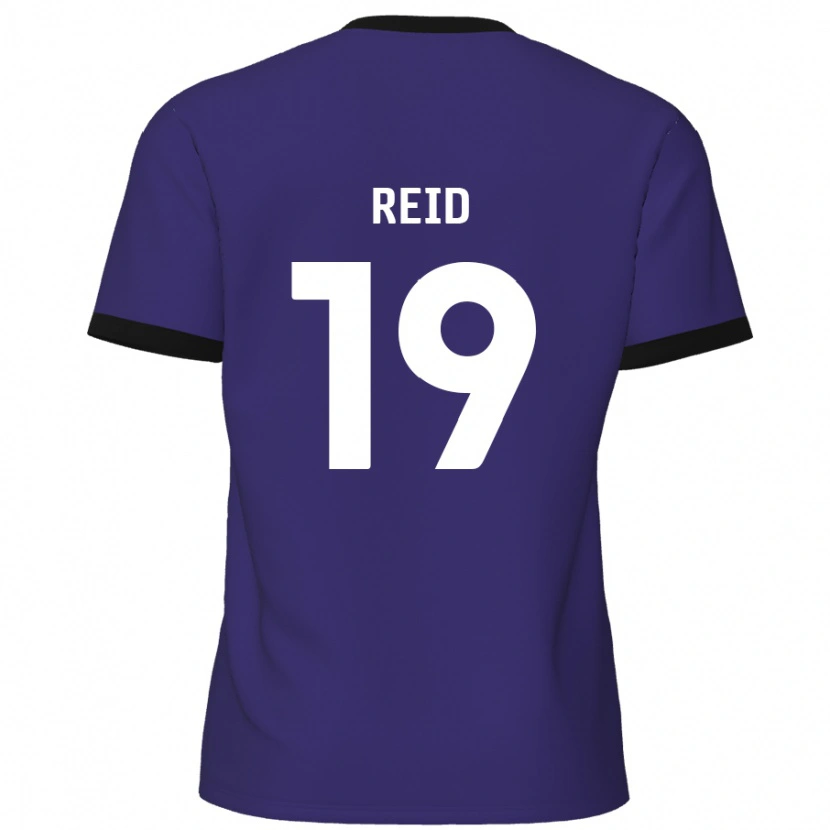 Danxen Kinder Jamie Reid #19 Lila Auswärtstrikot Trikot 2024/25 T-Shirt