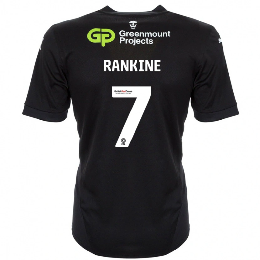 Danxen Kinder Dion Rankine #7 Schwarz Auswärtstrikot Trikot 2024/25 T-Shirt