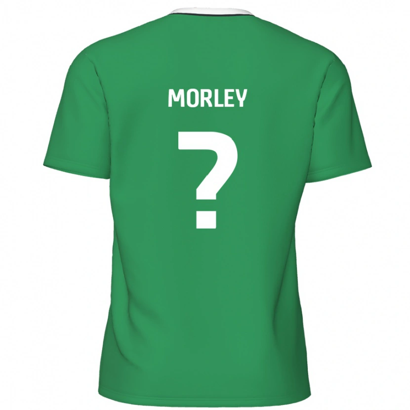 Danxen Kinder Aaron Morley #0 Grün Weiße Streifen Auswärtstrikot Trikot 2024/25 T-Shirt