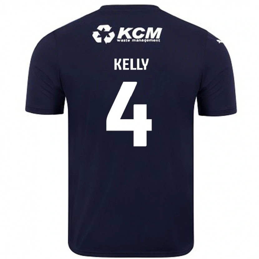 Danxen Kinder Liam Kelly #4 Marineblau Auswärtstrikot Trikot 2024/25 T-Shirt