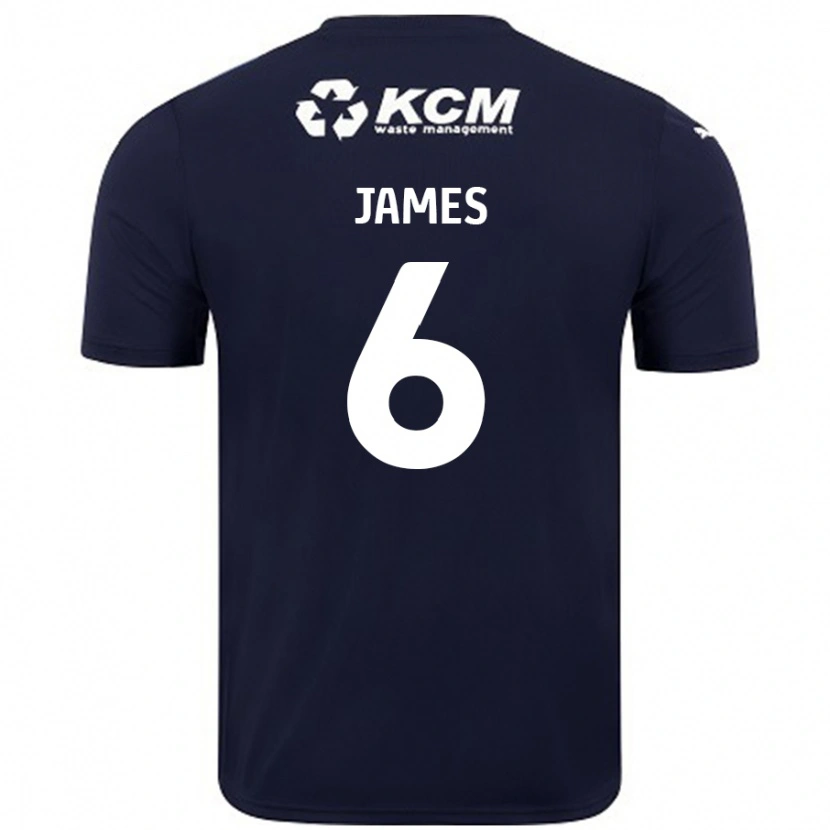 Danxen Kinder Reece James #6 Marineblau Auswärtstrikot Trikot 2024/25 T-Shirt