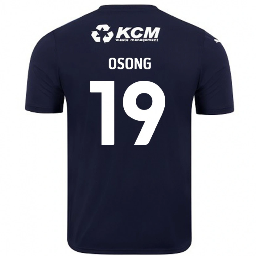 Danxen Kinder Detlef Esapa Osong #19 Marineblau Auswärtstrikot Trikot 2024/25 T-Shirt