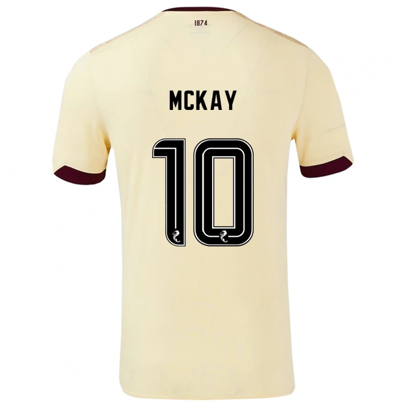 Danxen Kinder Barrie Mckay #10 Creme Burgunderrot Auswärtstrikot Trikot 2024/25 T-Shirt