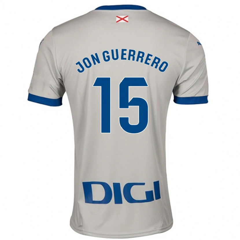 Danxen Kinder Julen Jon Guerrero #15 Hellgrau Auswärtstrikot Trikot 2024/25 T-Shirt