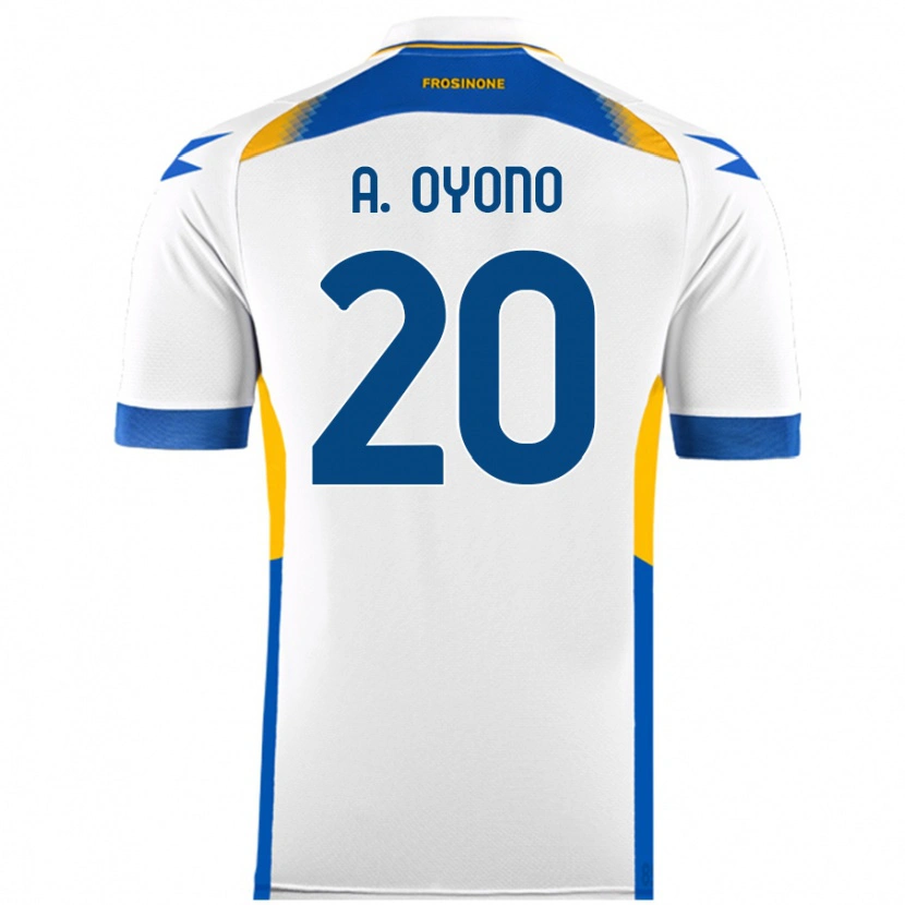 Danxen Kinder Anthony Oyono #20 Weiß Auswärtstrikot Trikot 2024/25 T-Shirt