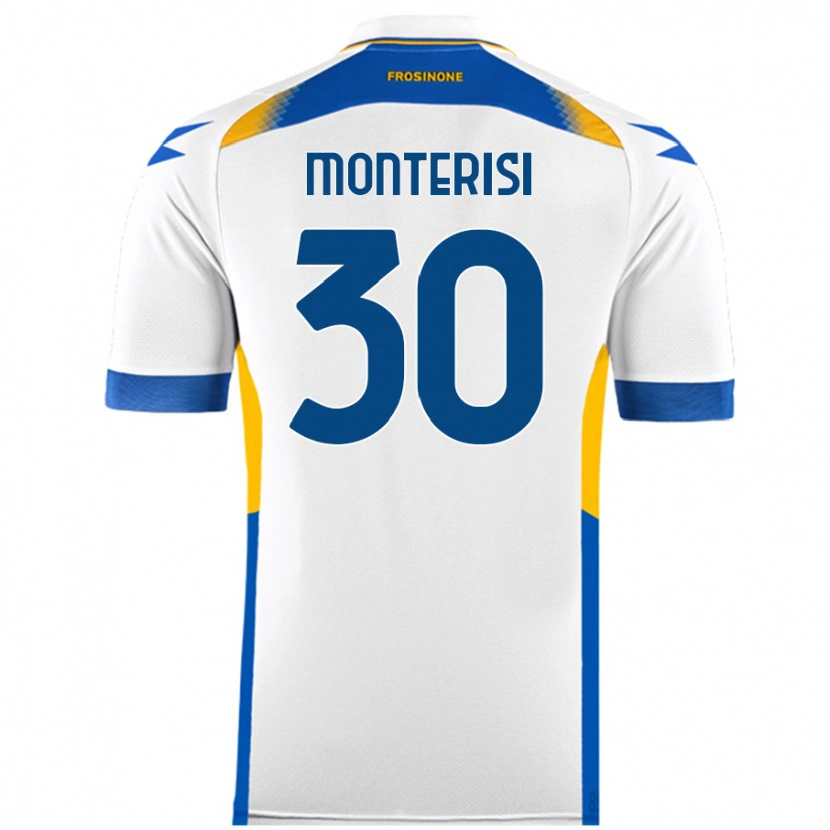 Danxen Kinder Ilario Monterisi #30 Weiß Auswärtstrikot Trikot 2024/25 T-Shirt