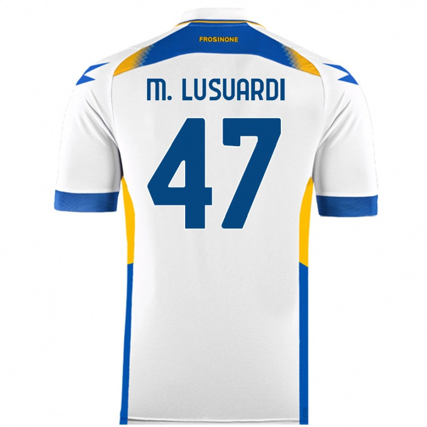 Danxen Kinder Mateus Lusuardi #47 Weiß Auswärtstrikot Trikot 2024/25 T-Shirt