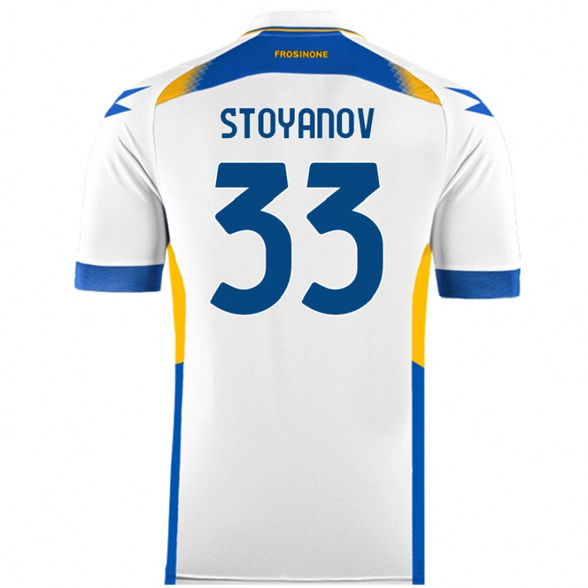 Danxen Kinder Steliyan Stoyanov #33 Weiß Auswärtstrikot Trikot 2024/25 T-Shirt