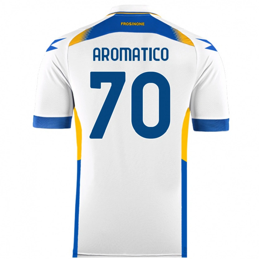 Danxen Kinder Raul Aromatico #70 Weiß Auswärtstrikot Trikot 2024/25 T-Shirt