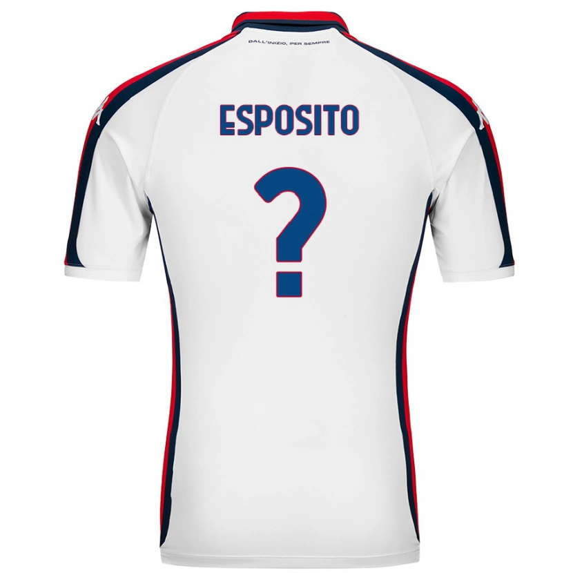 Danxen Kinder Alessandro Esposito #0 Weiß Auswärtstrikot Trikot 2024/25 T-Shirt