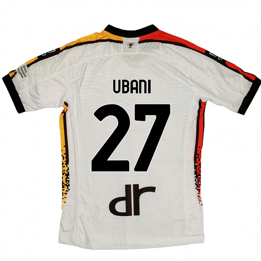 Danxen Kinder Marlon Ubani #27 Weiß Schwarz Auswärtstrikot Trikot 2024/25 T-Shirt