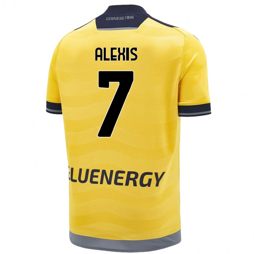 Danxen Kinder Alexis Sánchez #7 Golden Auswärtstrikot Trikot 2024/25 T-Shirt