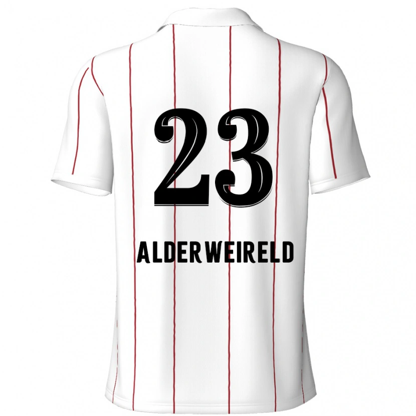 Danxen Kinder Toby Alderweireld #23 Weiß Schwarz Auswärtstrikot Trikot 2024/25 T-Shirt