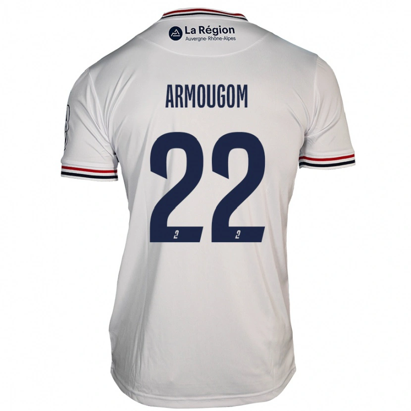 Danxen Kinder Yoël Armougom #22 Weiß Auswärtstrikot Trikot 2024/25 T-Shirt