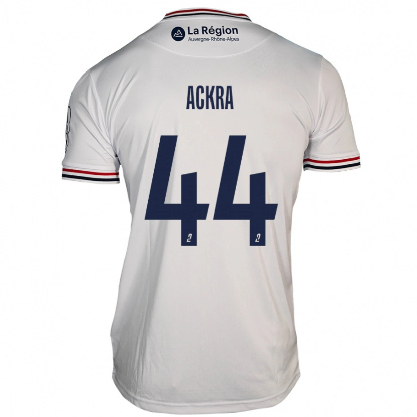 Danxen Kinder Allan Ackra #44 Weiß Auswärtstrikot Trikot 2024/25 T-Shirt