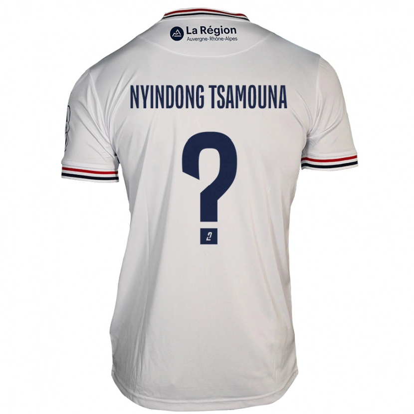 Danxen Kinder Jean Nyindong Tsamouna #0 Weiß Auswärtstrikot Trikot 2024/25 T-Shirt