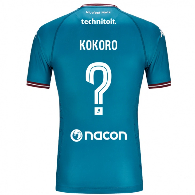 Danxen Kinder Clarence Kokoro #0 Blau Petrol Auswärtstrikot Trikot 2024/25 T-Shirt