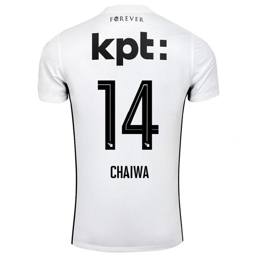 Danxen Kinder Miguel Chaiwa #14 Weiß Schwarz Auswärtstrikot Trikot 2024/25 T-Shirt