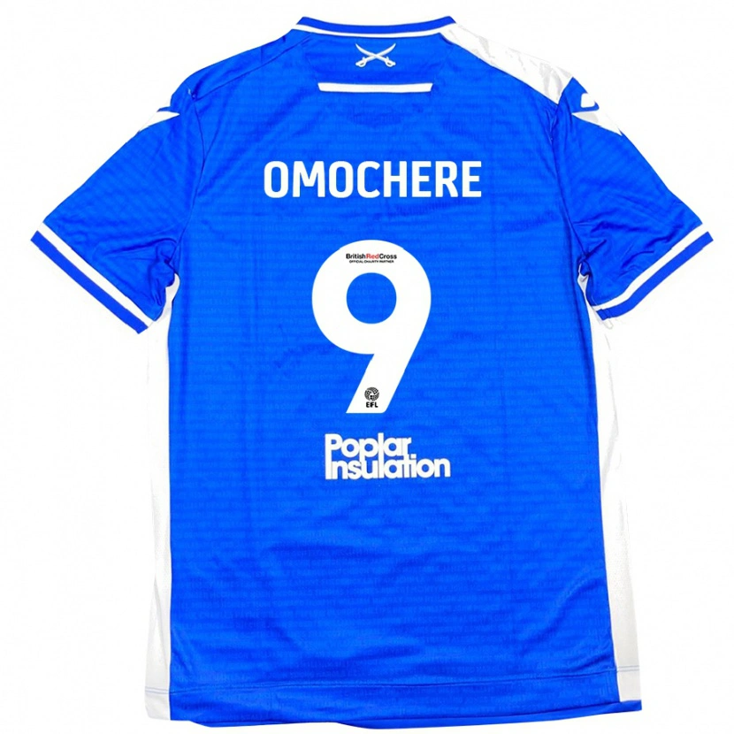 Danxen Herren Promise Omochere #9 Blau Weiß Heimtrikot Trikot 2024/25 T-Shirt