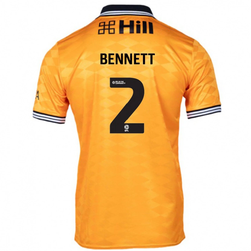 Danxen Herren Liam Bennett #2 Orange Heimtrikot Trikot 2024/25 T-Shirt