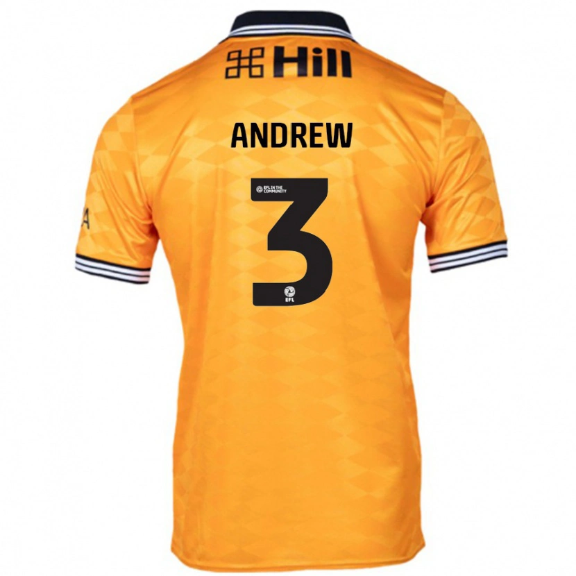 Danxen Herren Danny Andrew #3 Orange Heimtrikot Trikot 2024/25 T-Shirt