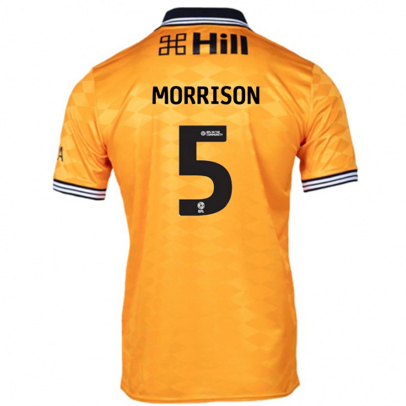 Danxen Herren Michael Morrison #5 Orange Heimtrikot Trikot 2024/25 T-Shirt