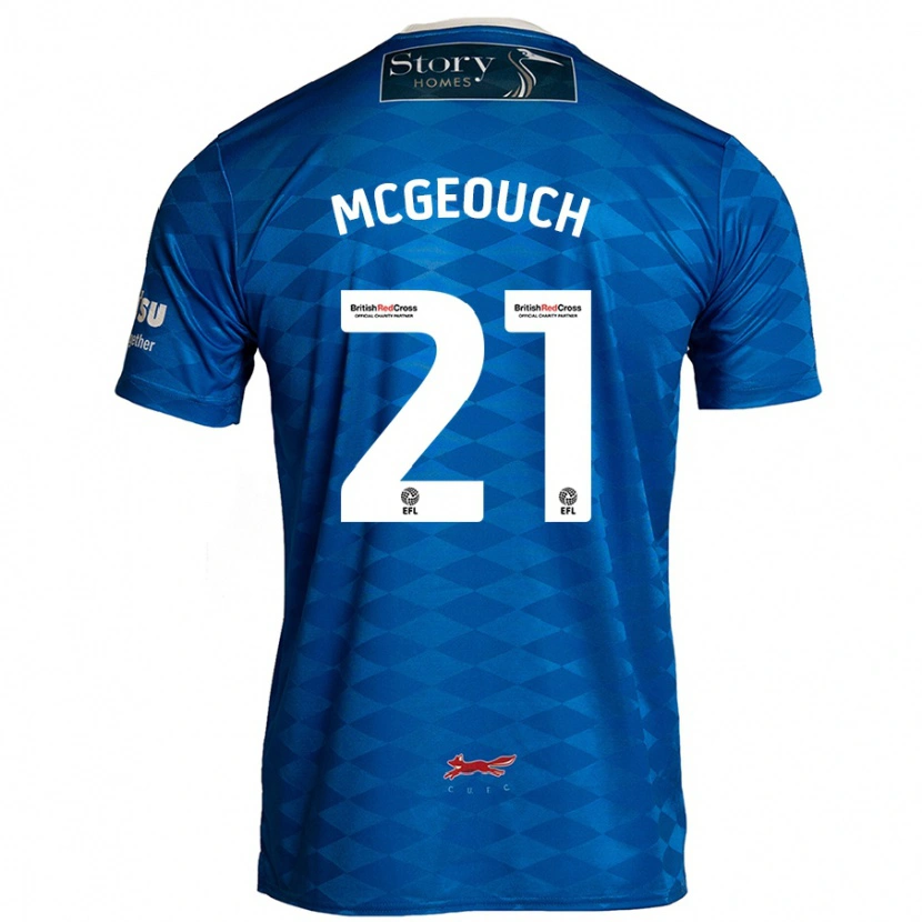 Danxen Herren Dylan Mcgeouch #21 Blau Heimtrikot Trikot 2024/25 T-Shirt