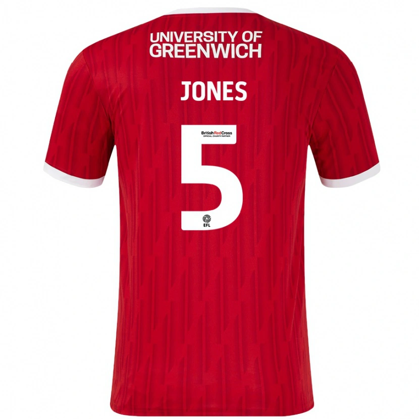 Danxen Herren Lloyd Jones #5 Rot Weiß Heimtrikot Trikot 2024/25 T-Shirt