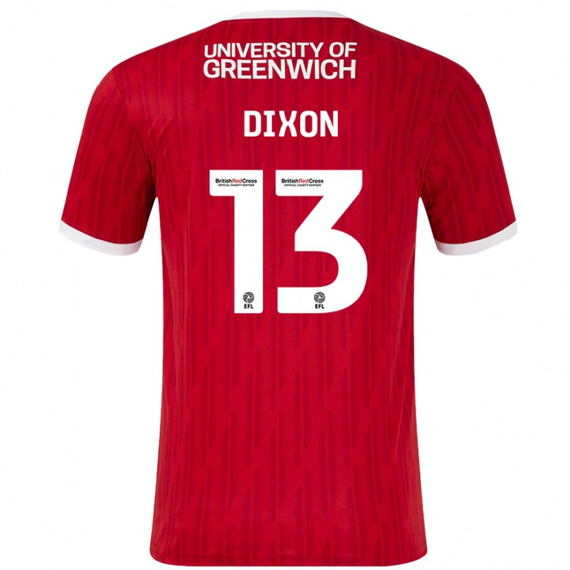 Danxen Herren Kaheim Dixon #13 Rot Weiß Heimtrikot Trikot 2024/25 T-Shirt