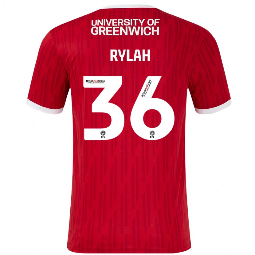 Danxen Herren Henry Rylah #36 Rot Weiß Heimtrikot Trikot 2024/25 T-Shirt