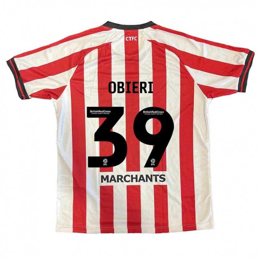 Danxen Herren Sopuruchukwu Obieri #39 Rot Weiß Heimtrikot Trikot 2024/25 T-Shirt